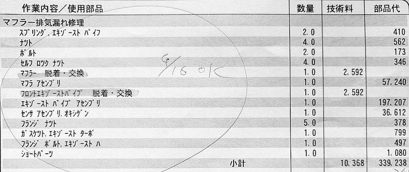 19年目GC8 排気漏れのためマフラー交換: MORE POWER